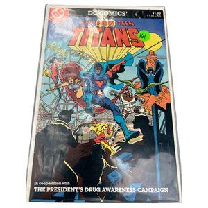 Vintage DC Comic The New Teen Titans in Cooperation President Drug Awareness